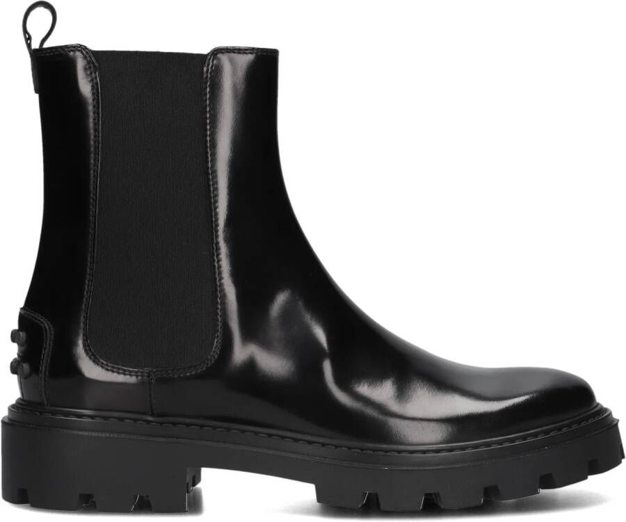 TOD&apos;S Enkellaarsjes Dames Xxw08j0gf90akt Maat: 37 Materiaal: Leer Kleur: Zwart