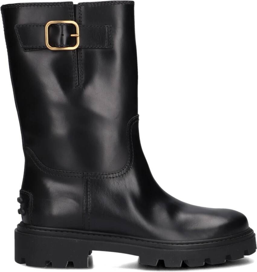 TOD&apos;S Enkellaarsjes Dames Xxw08j0hl80rbt Maat: 38 Materiaal: Leer Kleur: Zwart