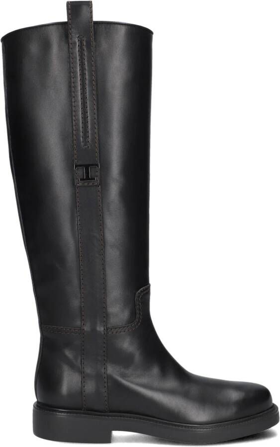 TOD&apos;S Hoge Laarzen Dames Led Laars Maat: 36 Materiaal: Leer Kleur: Zwart