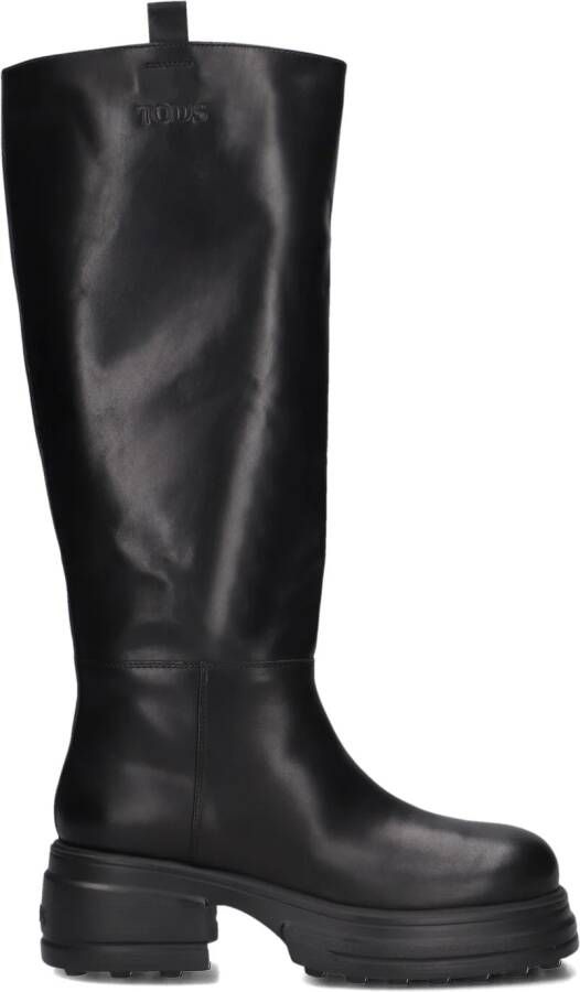 TOD&apos;S Hoge Laarzen Dames Xxw84k0hn40goc Maat: 39 Materiaal: Leer Kleur: Zwart - Foto 5