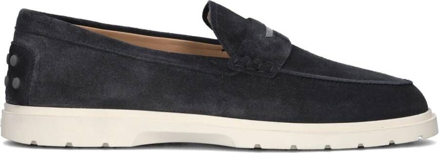 TOD&apos;S Instappers Heren Baffo Rutenio Ibrido Estivo 59k Maat: 43 Materiaal: Suède Kleur: Blauw - Foto 2