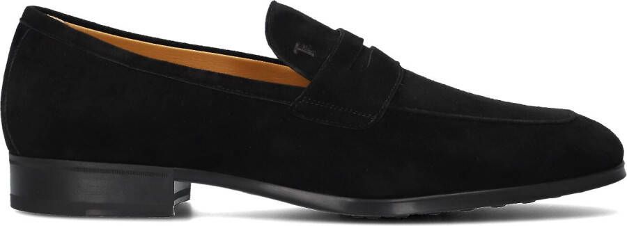 TOD&apos;S Loafers Heren Mocassino Gomma 35l Maat: 41 41 5 Materiaal: Suède Kleur: Zwart