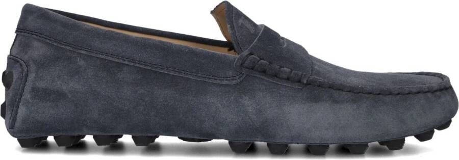 TOD&apos;S Instappers Heren Mocassino Gommino Macro 52k Maat: 43 Materiaal: Suède Kleur: Donkergrijs
