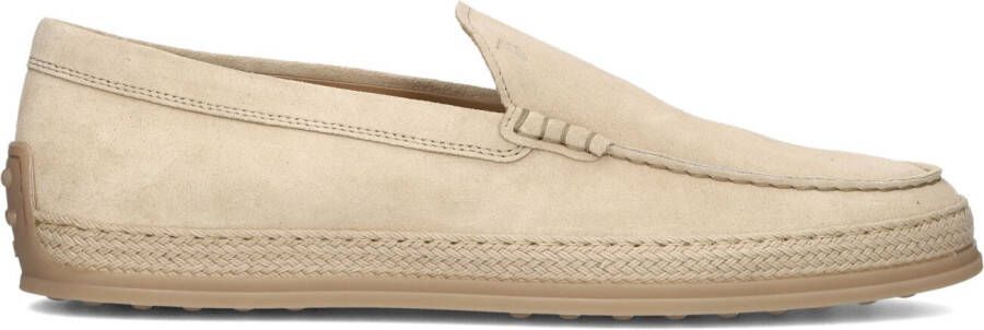 TOD&apos;S Instappers Heren Pantofola Gomma Rafia Tv Maat: 7 Materiaal: Suède Kleur: Beige