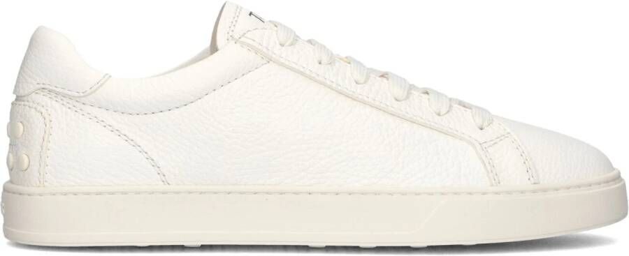 TOD&apos;S Lage Sneakers Heren Allacciata Cassetta 04l Maat: 44 5 Materiaal: Leer Kleur: Wit