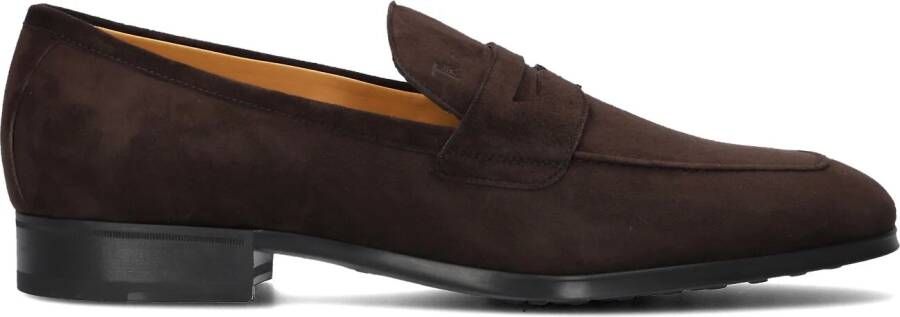 TOD&apos;S Loafers Heren Mocassino Gomma 35l Maat: 43 Materiaal: Suède Kleur: Bruin