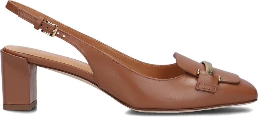TOD&apos;S Pumps Dames Barretta Attacchi Maat: 37 Materiaal: Leer Kleur: Bruin