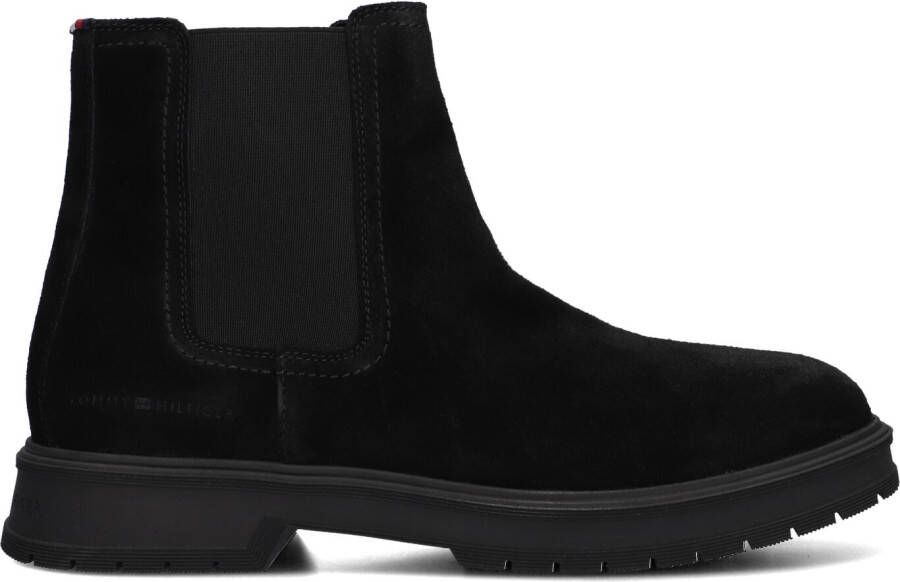 TOMMY HILFIGER Chelsea Boots Heren Hilfiger Zip Maat: 44 Materiaal: Suède Kleur: Zwart - Foto 2
