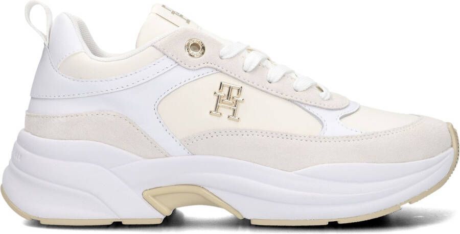 TOMMY HILFIGER Lage Sneakers Dames Th Chunky Feminine Maat: 37 Materiaal: Leer Kleur: Wit - Foto 4