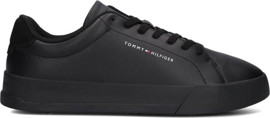 TOMMY HILFIGER Lage Sneakers Heren Court Maat: 41 Materiaal: Leatherlook Kleur: Zwart - Foto 2