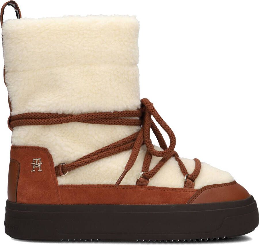 Tommy Hilfiger Snowboots LACE-UP FAUX SHEARLING SNOWBOOT plateau winterlaarzen sneeuwlaarzen met opgezette veters - Foto 4