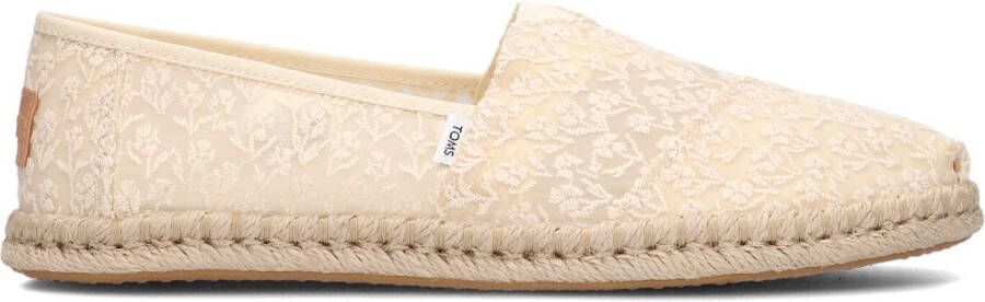 TOMS Espadrilles Female Instappers Damesschoenen Canvas Alpargata. rope bot Gebroken wit