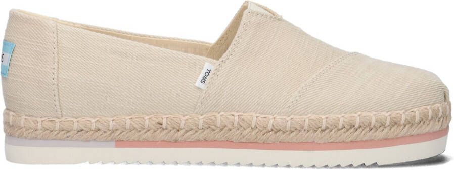 TOMS Espadrilles Dames Alpargata Platform Rope Maat: 36 5 Materiaal: Canvas Kleur: Beige