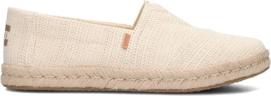 TOMS Espadrilles Dames Alpargata Rope 2.0 Maat: 37 Materiaal: Canvas Kleur: Beige