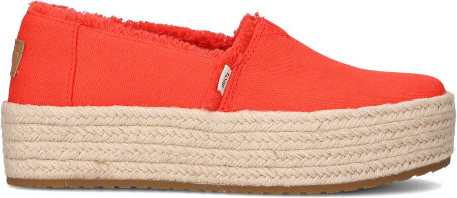 TOMS Espadrilles Dames Valencia Maat: 38 5 Materiaal: Textiel Kleur: Oranje