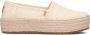 TOMS Valencia | Espadrilles met plateauzool Beige Textiel Espadrilles Dames - Thumbnail 3