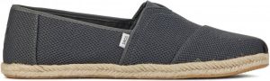 TOMS Espadrilles Heren Instappers Herenschoenen Canvas Alpar Rope knit Antraciet