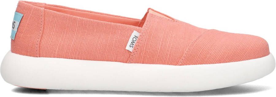 TOMS Instappers Dames Instapschoenen Damesschoenen Canvas Alpargata Mallow Zalm