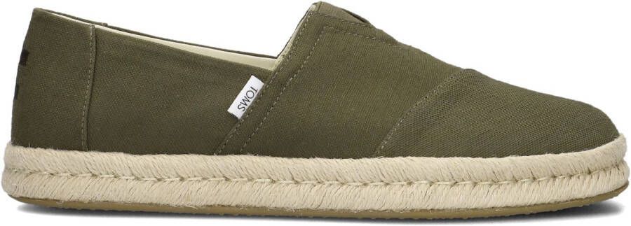 TOMS Espadrilles Dames Instappers Herenschoenen Canvas Alp Rope 2.0 canv Groen - Foto 2
