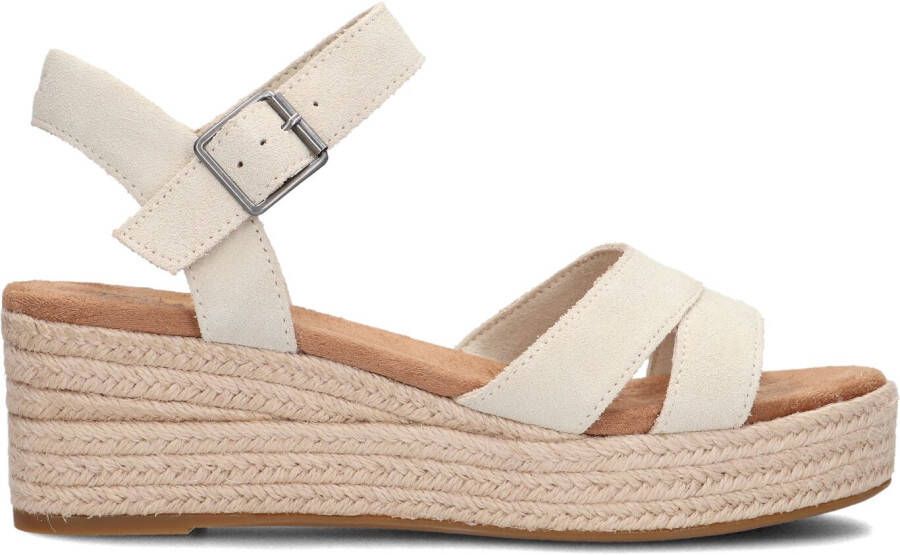 TOMS Sandalen Dames Audrey Maat: 43 5 Materiaal: Suède Kleur: Beige