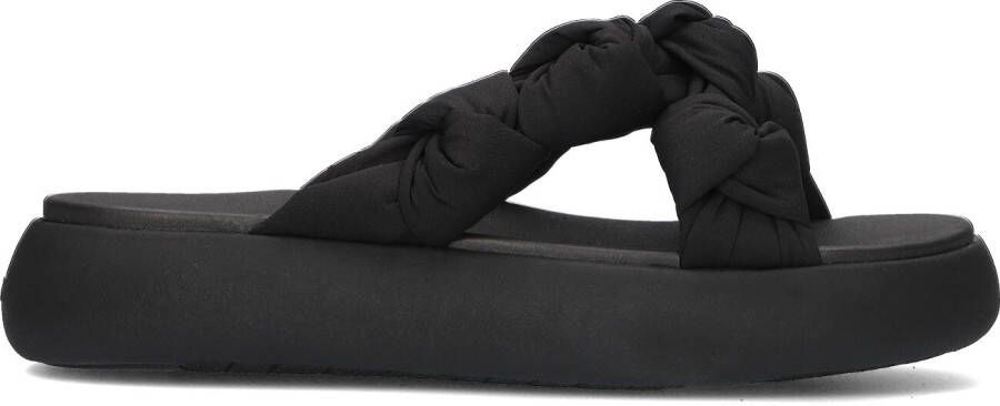 TOMS Slippers Dames Alpargata Mallow Crossover Knot Maat: 41 42 Materiaal: Textiel Kleur: Zwart