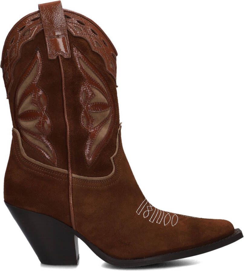 TORAL Cowboylaarzen Dames 12371 Maat: 42 Materiaal: Suède Kleur: Cognac