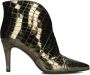 Toral Enkellaarsjes Dames Laarzen Damesschoenen Leer Crocoprint 12601 Groen - Thumbnail 2