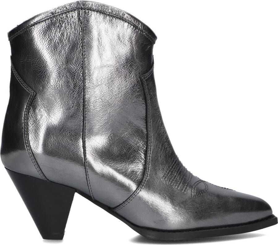 TORAL Enkellaarsjes Dames Cream Maat: 37 Materiaal: Leer Kleur: Zilver