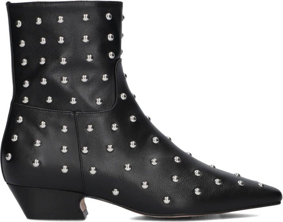 TORAL Enkellaarsjes Dames Irene Punk Maat: 40 Materiaal: Leer Kleur: Zwart