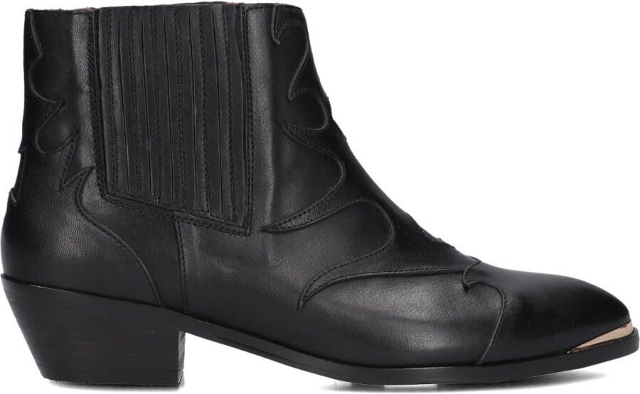 TORAL Enkellaarsjes Dames Sonia Maat: 36 Materiaal: Leer Kleur: Zwart