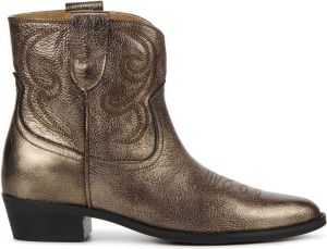 Toral leren cowboylaarzen brons metallic