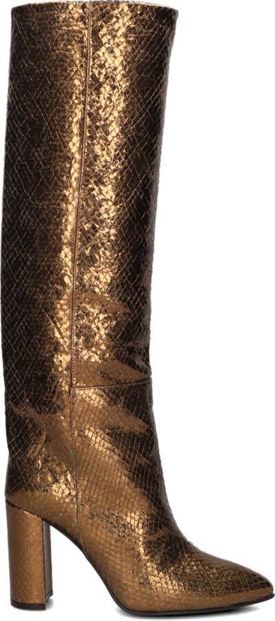 TORAL Hoge Laarzen Dames 12591 Maat: 35 Materiaal: Leer Kleur: Brons
