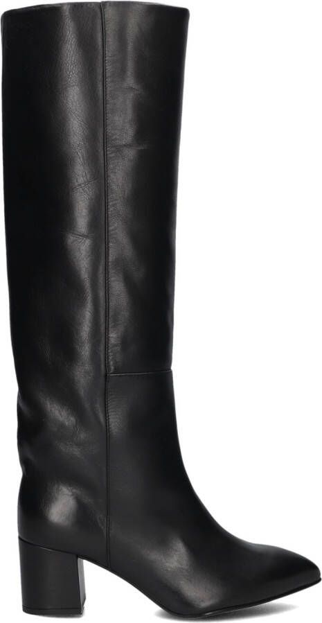 Toral Leren kniehoge laarzen met puntige neus en dikke hak Black Dames - Foto 2