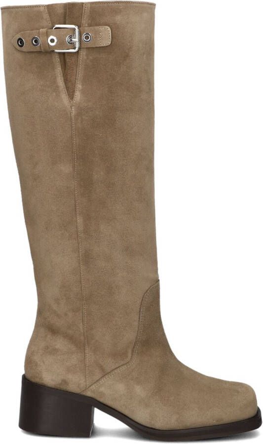 TORAL Hoge Laarzen Dames Ronnie Maat: 37 Materiaal: Suède Kleur: Taupe
