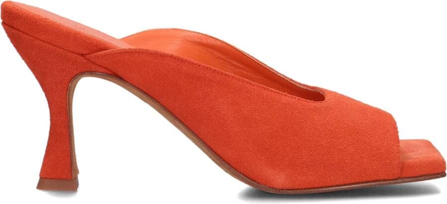 Toral Muiltjes Female Sandalen Instappers Damesschoenen Suède Oda Oranje