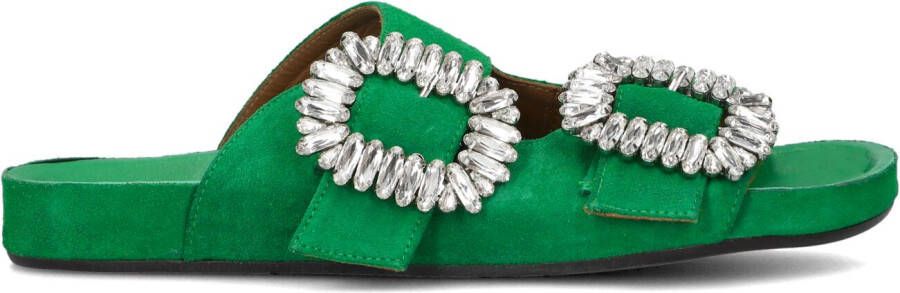 TORAL Slippers Dames 10865 Sue Maat: 37 Materiaal: Leer Kleur: Groen