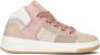 Toral Beige Suede High Top Sneakers Nick Multicolor Dames - Thumbnail 3