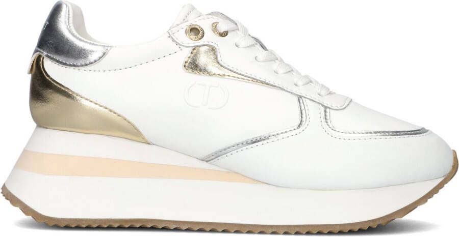 TWINSET MILANO Lage Sneakers Dames 241tcp080 Maat: 37 Materiaal: Leer