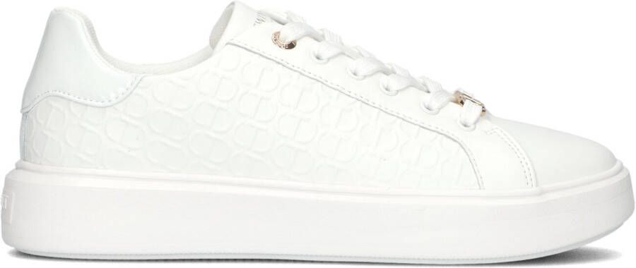 TWINSET MILANO Lage Sneakers Dames 251tcp01c Maat: 38 Materiaal: Leer Kleur: Wit - Foto 3