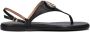 TWINSET MILANO Sandalen Dames 231tcp12a Maat: 36 Materiaal: Leer Kleur: Zwart - Thumbnail 2