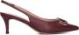 TWINSET MILANO Slingbacks Dames 252tcp030 Maat: 37 Materiaal: Leer Kleur: Rood - Thumbnail 2