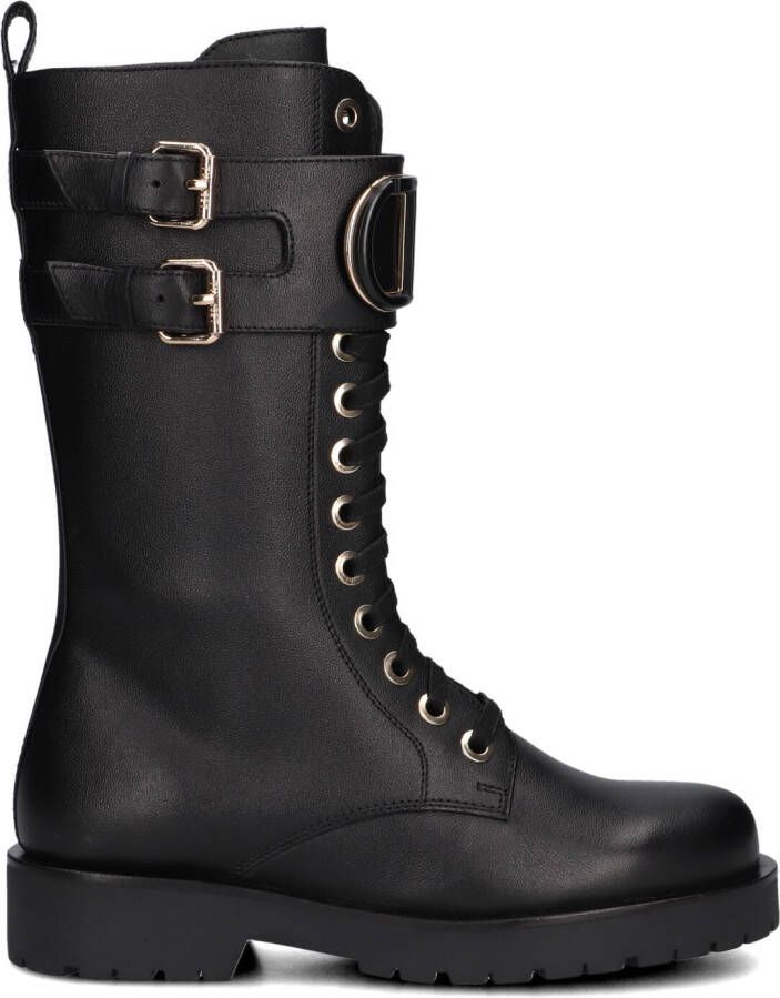 TWINSET MILANO Veterboots Dames 242tcp084 Maat: 36 Materiaal: Leer Kleur: Zwart - Foto 4