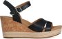 Ugg Cloverdale Sandalen met Skeehak voor Dames in Black | Leder - Thumbnail 2