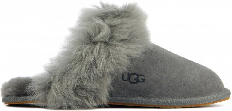 UGG Pantoffels Dames Sloffen Instappers Canvas Harde zool Open hiel 1122750 Grijs - Foto 2