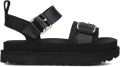 UGG Dames W Goldenstar Villa Leer Zwart - Zwart