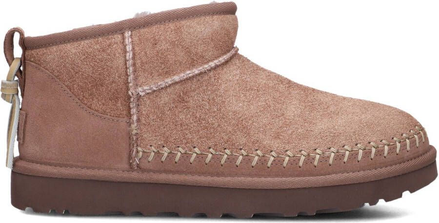 UGG Enkelboots Dames W Classic Ultra Mini Biarritz Maat: 39 Materiaal: Suède Kleur: Bruin