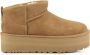UGG Vachtlaarzen Dames W Classic Ultra Mini Platform Maat: 41- Materiaal: Suède Kleur: Cognac - Thumbnail 1