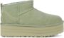 UGG Vachtlaarzen Dames W Classic Ultra Mini Platform Maat: 42 Materiaal: Suède Kleur: Groen - Thumbnail 2