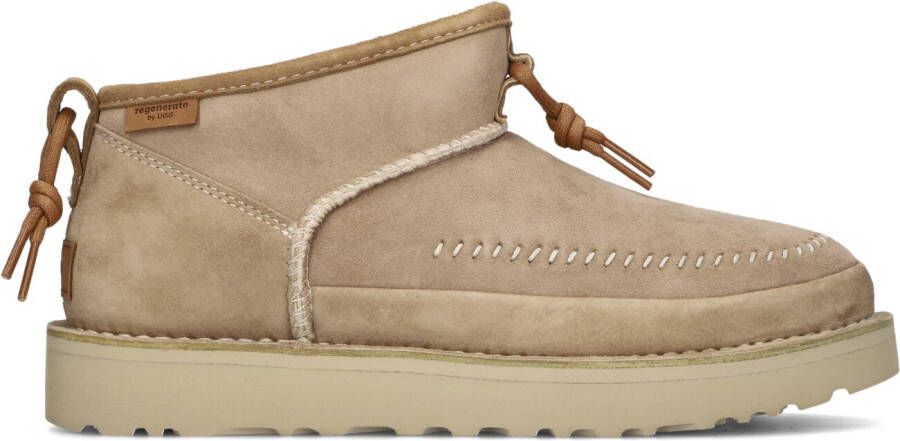 UGG Vachtlaarzen Dames W Ultra Mini Crafted Regenerate Maat: 38 39 Materiaal: Suède Kleur: Beige