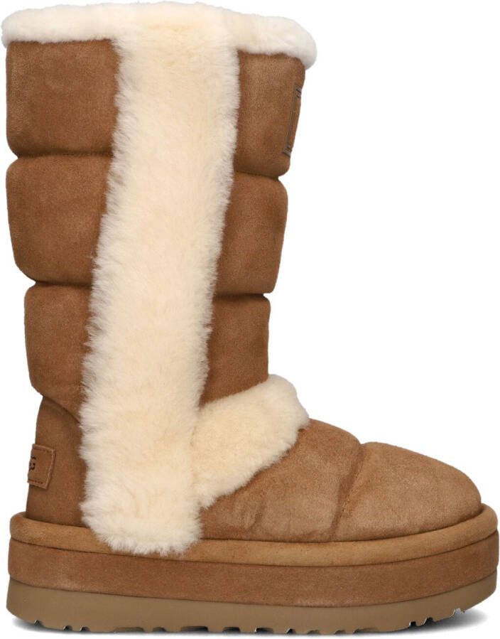 UGG Vachtlaarzen Dames Classic Chillapeak Tall Maat: 40 Materiaal: Suède Kleur: Camel